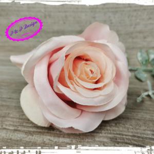 Rózsa virágfej kb. 7-7,5 cm fejátmérő - rózsaszín