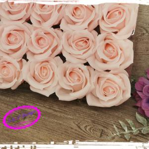 Szappanrózsa virágfej kb. 6*6 cm, enyhén illatos, nem vízálló! - halvány rózsaszín