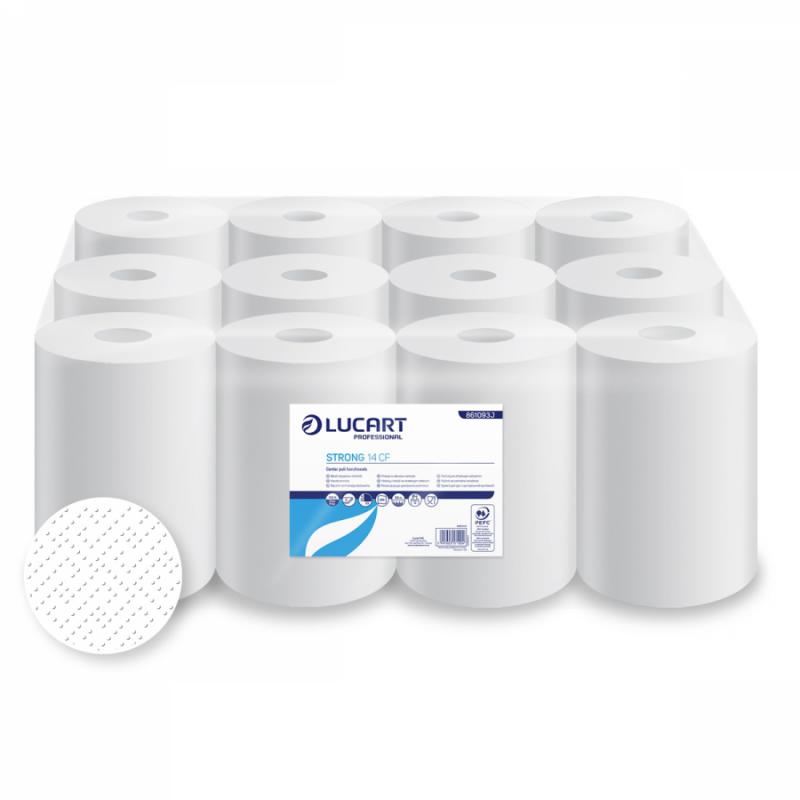 Belső letekeredésű kéztörlő 14CF strong 100% cell. 12db/cs