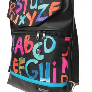 Fedélrészes 3in1 hátizsák univerzális táska ABC cordurával