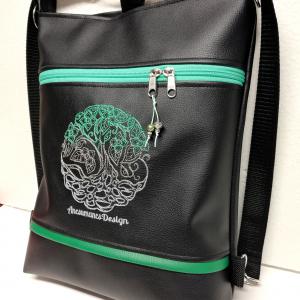 Hímzett életfa  3in1 hátizsák univerzális táska