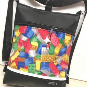 Lego mintás  3in1  textilbőr hátizsák divattáska