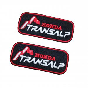 Vasalható varrható hímzett felvarró folt Honda Transalp 9x3,7cm
