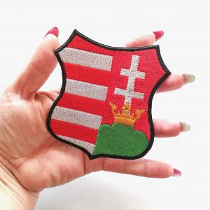 Vasalható varrható hímzett felvarró folt Nagy Kossuth Címer 10,5x9cm