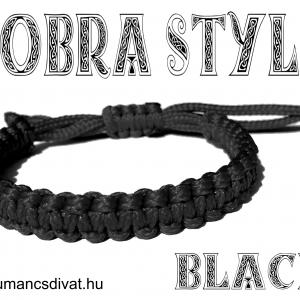 BLACK COBRA  kabala makramé karkötő