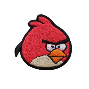 Vasalható varrható hímzett felvarró folt Angry Birds Piros 6cm
