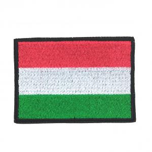 Vasalható varrható hímzett felvarró folt Magyar zászló 7x4,7cm