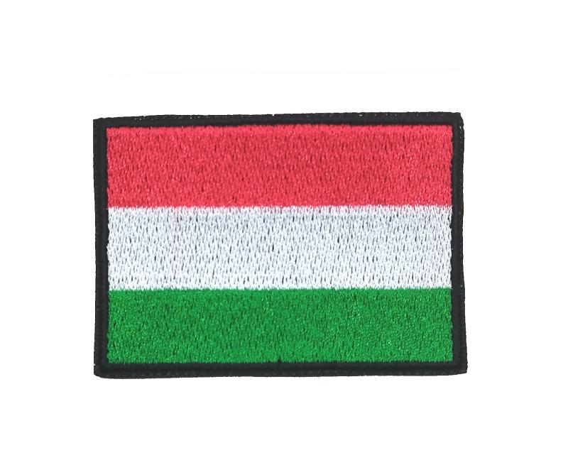 Vasalható varrható hímzett felvarró folt Magyar zászló 7x4,7cm