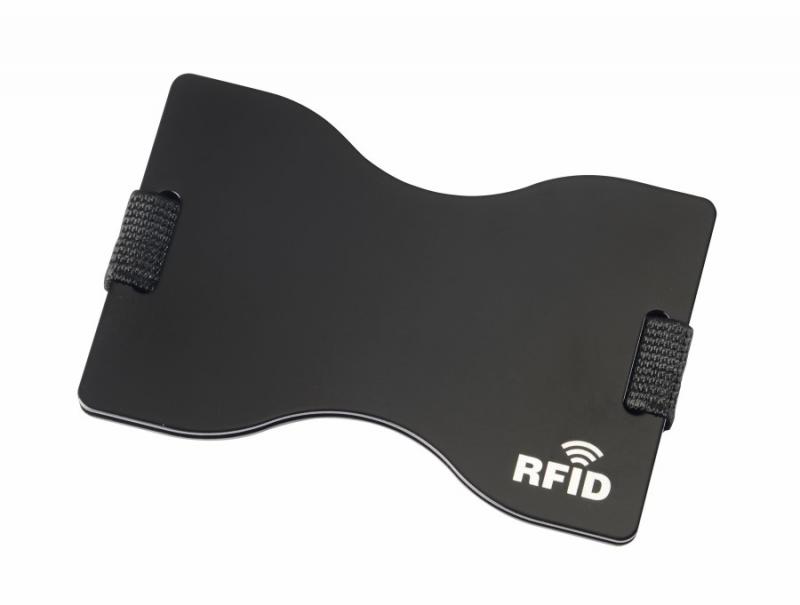 alumínium kártyatartó RFID védelemmel fekete