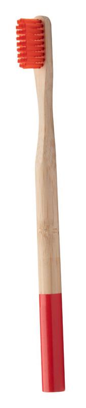 bambusz fogkefe piros