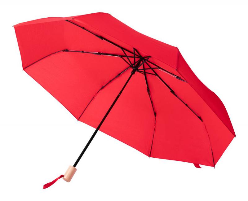 RPET összecsukható esernyő piros