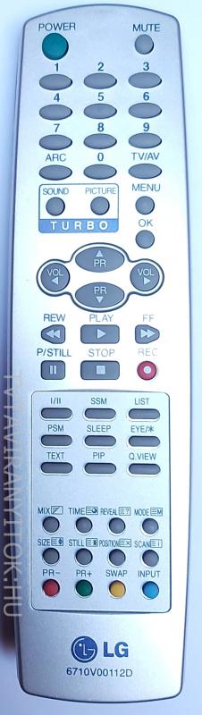 6710V00112D, UTÁNGYÁRTOTT I LG TÁVIRÁNYÍTÓ
