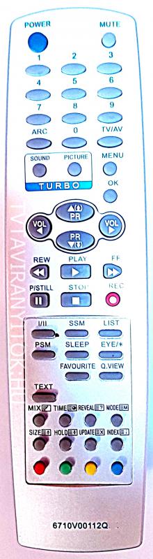 6710V00112E, 6710V00112Q LG TÁVIRÁNYÍTÓ