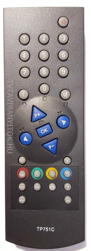 751C, TP 751C, TP751C GRUNDIG TÁVIRÁNYÍTÓ (fekete)