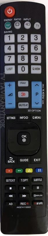 AKB74115502 LG 3D TV TÁVIRÁNYÍTÓ