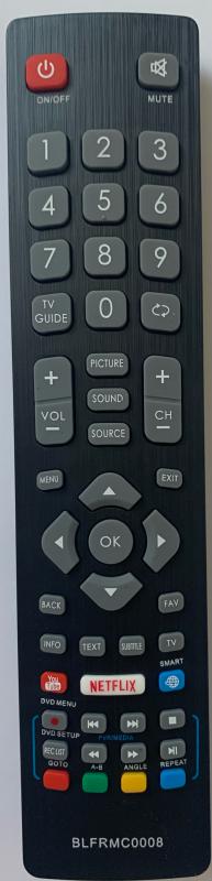 BLAUPUNKT BLF/RMC/0008 távirányító SMART TV-hez NETFLIX