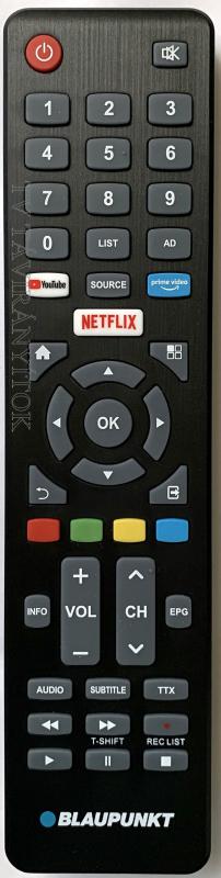 BLAUPUNKT BS40F2012NEB, EREDETI TÁVIRÁNYÍTÓ YOUTUBE, NETFLIX