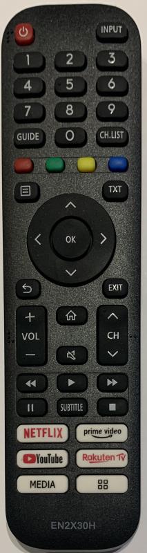 HISENSE EN2X30H UTÁNGYÁRTOTT TÁVIRÁNYÍTÓ NETFLIX YOUTUBE PRIME VIDEO SMART