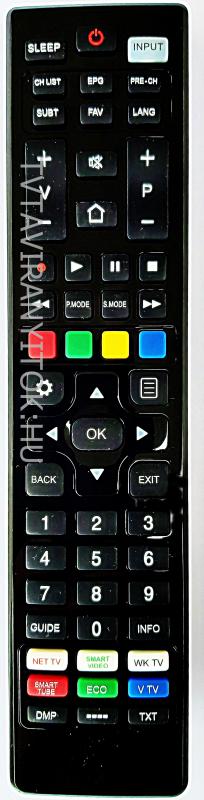 HISENSE TÁVIRÁNYÍTÓ UNIVERZÁLIS SMART, NETFLIX, YOUTUBE,