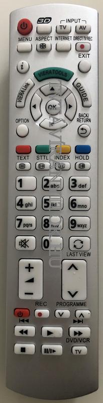 N2QAYB000672, N2QAYB000490 UTÁNGYÁRTOTT PANASONIC TÁVIRÁNYÍTÓ SILVER