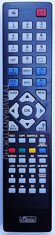 OKI  22'' LED-TV DVB-T AND DVB-C HETYETESÍTŐ TÁVIRÁNYÍTÓ