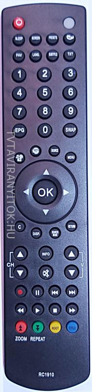 RC1910, RC-1910 TECHNIKA, VESTEL, SHARP, JVC, OK OLE TÁVIRÁNYÍTÓ