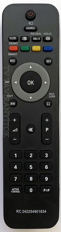 RC242254901834 Utángyártott PHILIPS LCD távirányító