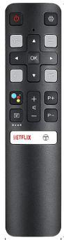 RC802V Utángyártott távirányító THOMSON, TCL SMART TV-hez, IR+BT