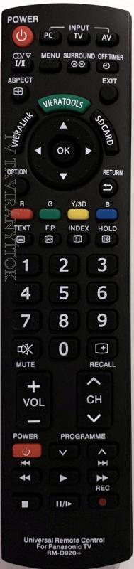 RM-D920+  PANASONIC LCD/LED TV TÁVIRÁNYÍTÓ