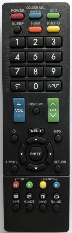Sharp LCD LED 3D  HD plazma TV TÁVIRÁNYÍTÓ