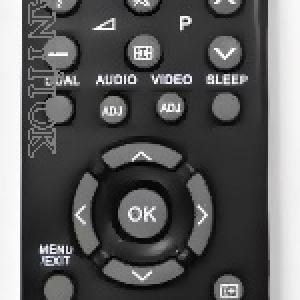 GJ210-RL57S Utángyártott  SHARP LCD TÁVIRÁNYÍTÓ