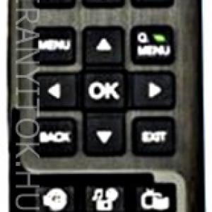 RC4848, RC-4848,  VESTEL, ORION, FINLUX, HITACHI, CELCUS, SHARP TÁVIRÁNYÍTÓ