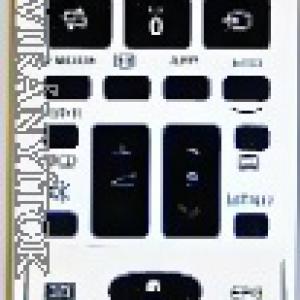 RRMCGB074WJSA, RRMCGB075WJSA, GB074WJSA SHARP TÁVIRÁNYÍTÓ