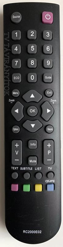 THOMSON, HYUNDAI, VORTEX , TCL LCD/LED TV TÁVIRÁNYÍTÓ