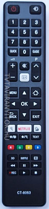 TOSHIBA CT-8053, CT8053, NETFLIX 3D TÁVIRÁNYÍTÓ