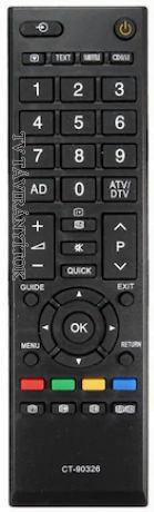 TOSHIBA CT90326. CT-90326, CT90326,  TÁVIRÁNYÍTÓ