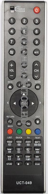 UCT-049 Utángyártott távirányító TOSHIBA LCD/LED TV-hez