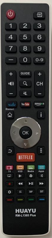 UNIVERZÁLIS HISENSE SMART TV TÁVIRÁNYÍTÓ (NETFLIX,YOUTUBE, AMAZON)