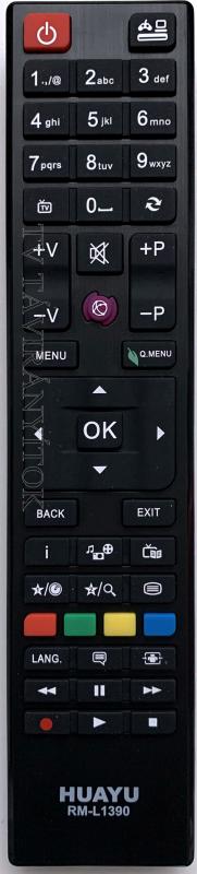 Univerzális távirányító LCD/LED TV-hez Vestel, Finlux, Hyundai, Telefunken, RM-L1390.