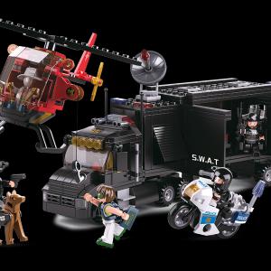 Sluban - SWAT kamion építőjáték készlet, 540 db-os