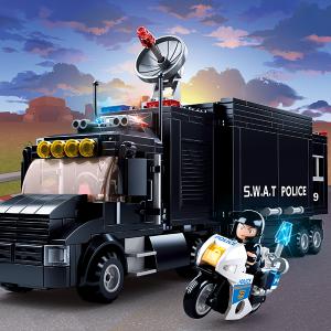 Sluban - SWAT kamion építőjáték készlet, 540 db-os