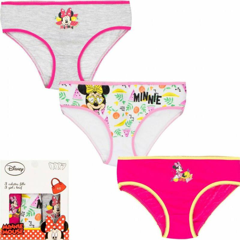 Gyerek fehérnemű, bugyi Disney Minnie 3 darab/csomag (6/8 éves)/több színben
