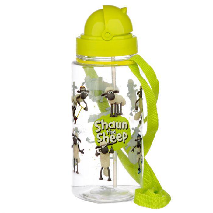Kulacs Szívószállal 450 ml, Gyerekeknek - Shaun a bárány