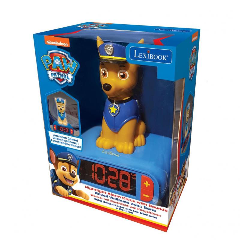 Lexibook Mancs őrjárat/Paw Patrol ébresztőóra éjszakai fénnyel és hangeffekttel
