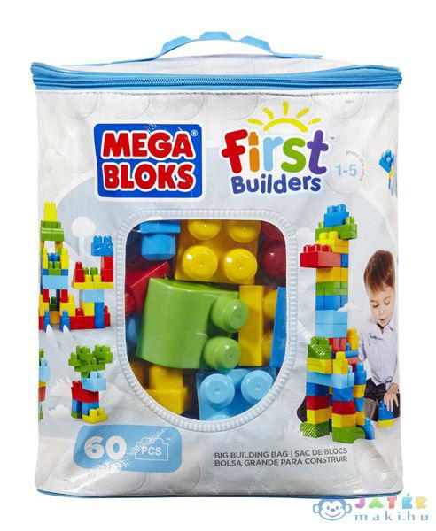 Mega Bloks, 60 db klasszikus színű építőkocka táskában