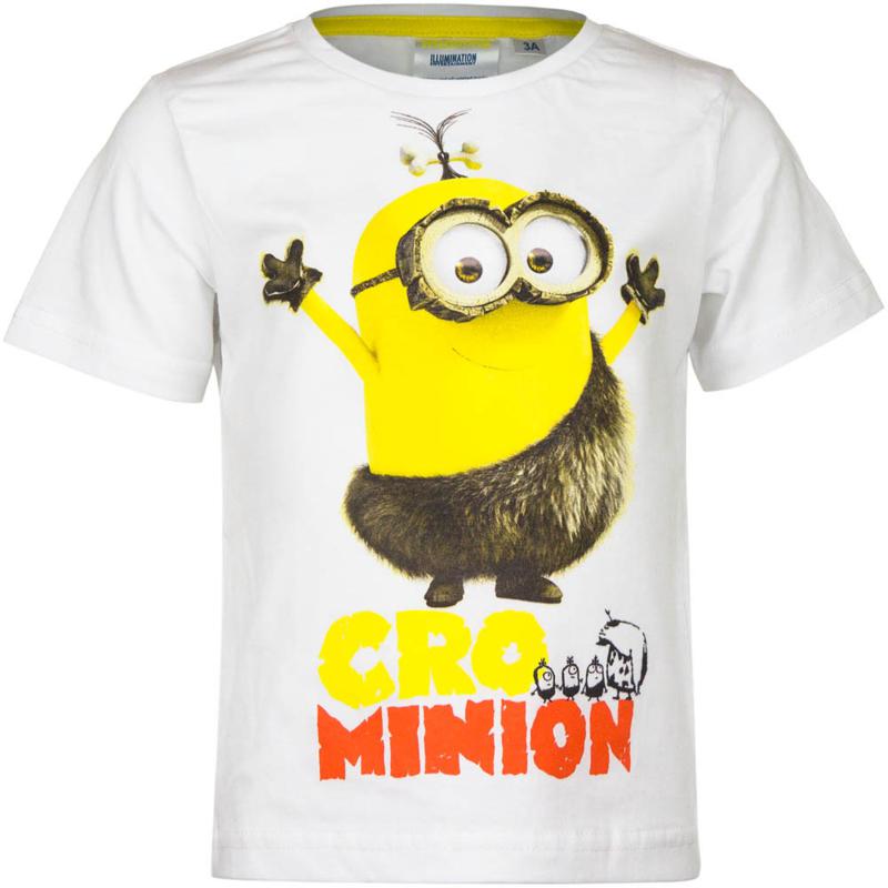 Minions, Minyonok gyerek póló, fehér, 116cm