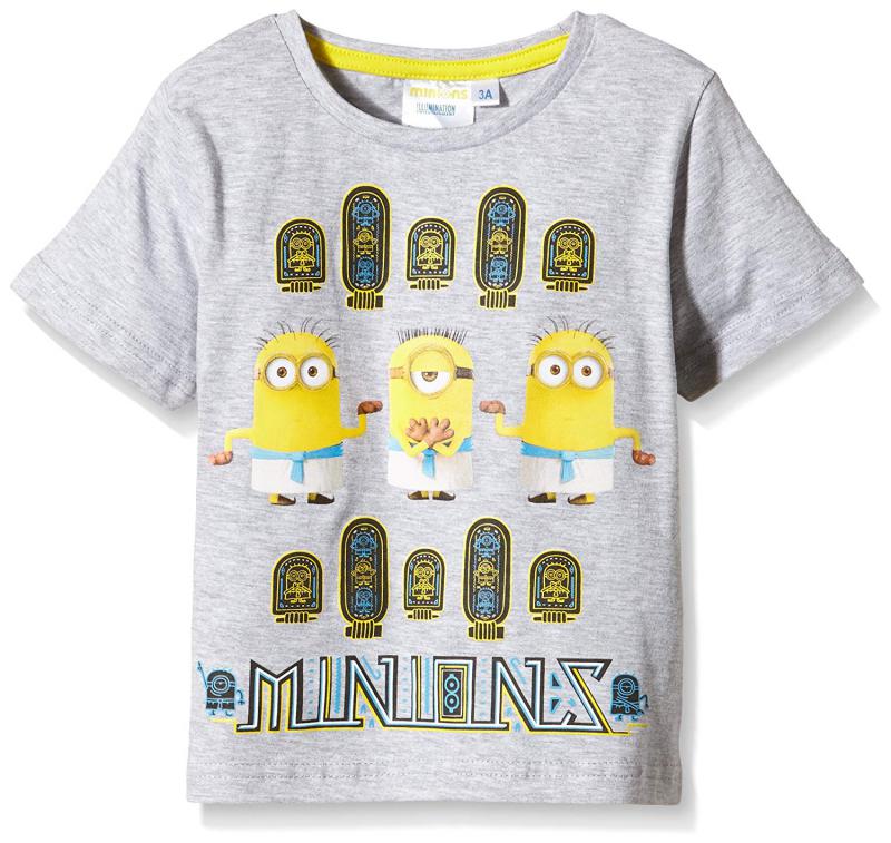 Minions, Minyonok gyerek póló, szürke, 104 cm