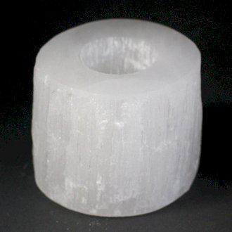 Szelenit Henger Mécsestartó - 8 cm