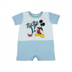 Disney Mickey rövid ujjú baba napozó, 68 cm /kék/