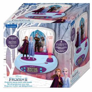 Jégvarázs / Frozen projektoros ébresztőóra és rádió hanggal és fénnyel LEX-RP510FZ
